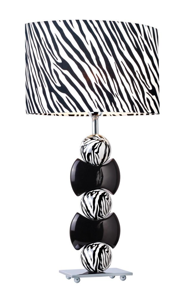 Lamps with Black-And-White Lamp Shades