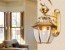 Gold wall sconces